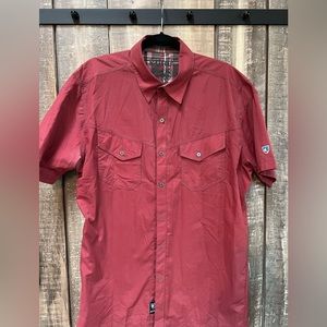 Men's KUHL S/S - Burgundy- EUC